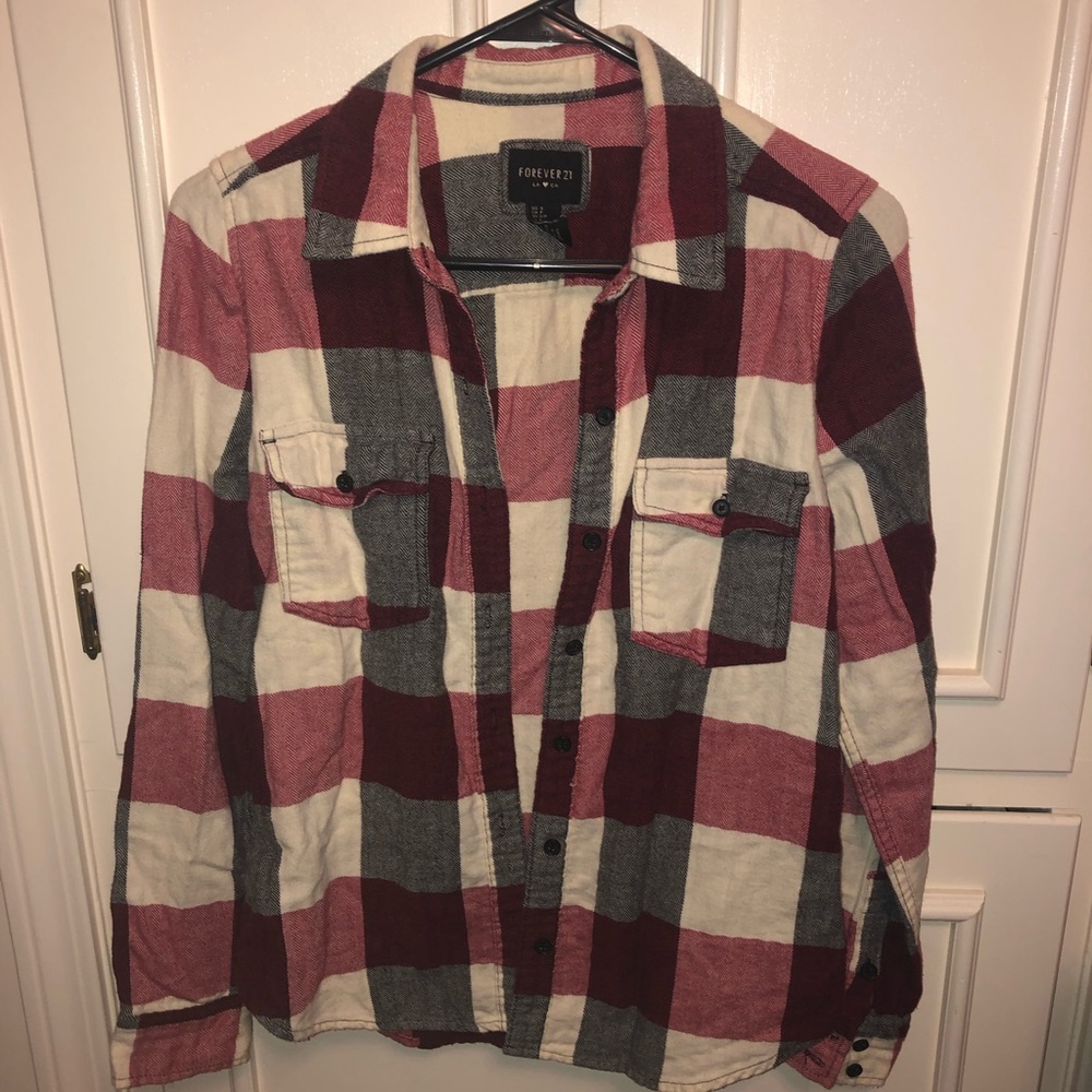 flannel button up